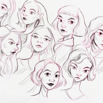How to Illustrate Heads, Faces and Facial Features