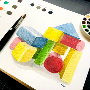 Mixing Dark Colours in Watercolour
