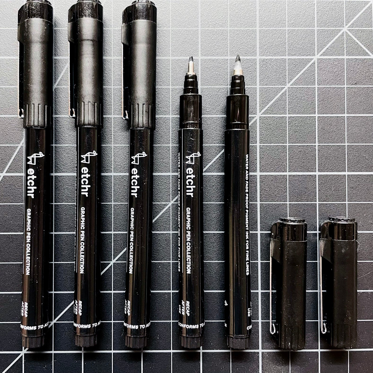 Uni Pin Drawing Pen Fineliner Ultra Fine Line Marker in Black, Blue and Red  Ink