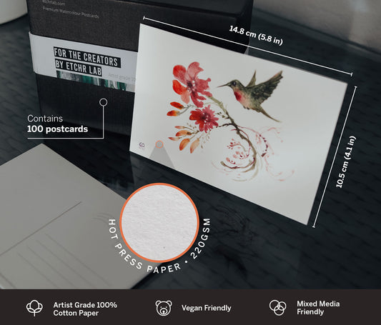 Watercolour Postcards: Hot Press (Pack of 100)