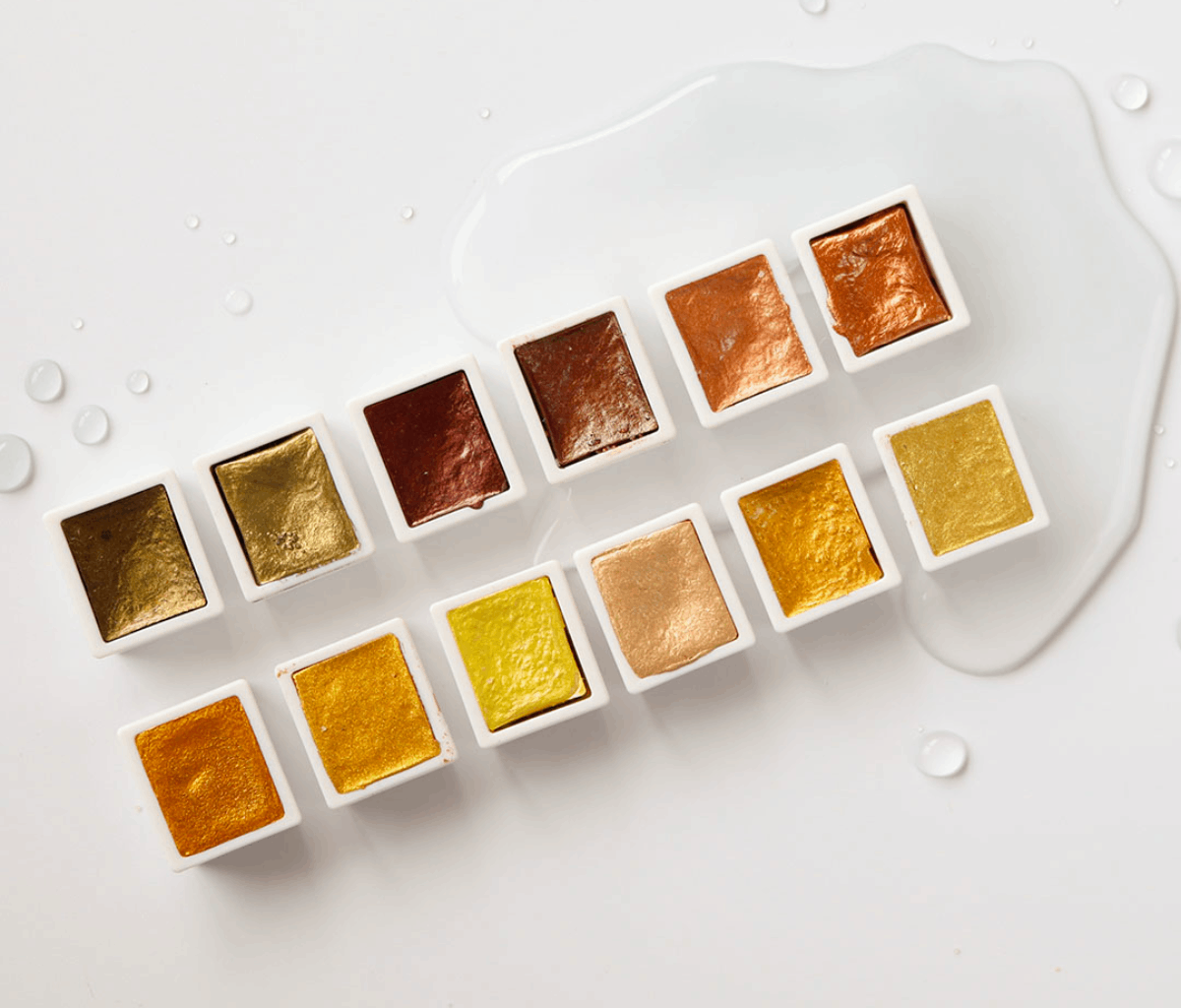 Washable Metallic Gold and Silver Watercolor Semi Paint - China