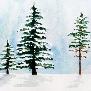 Snowscapes in Watercolour