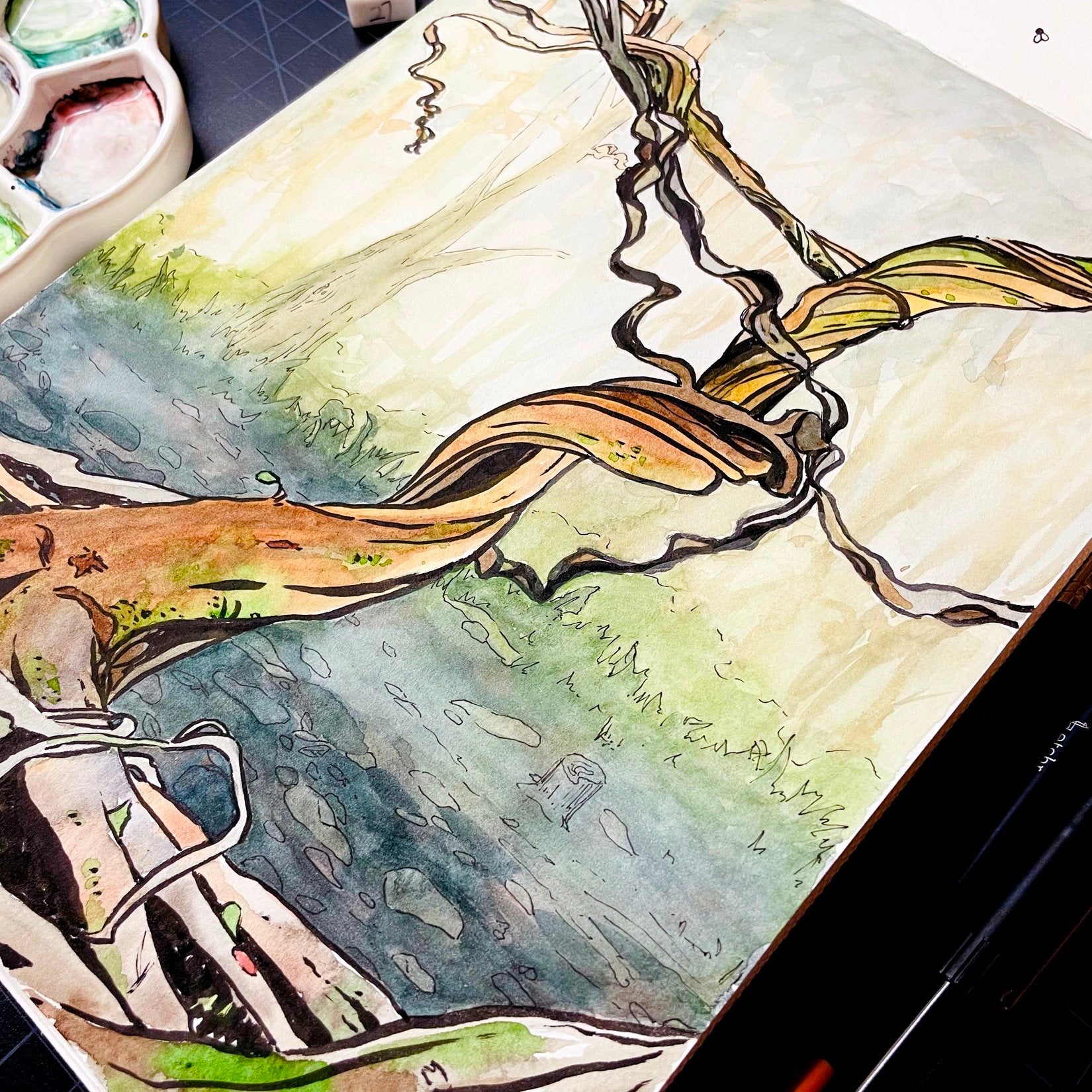 Inking First vs. Painting First – Etchr Lab