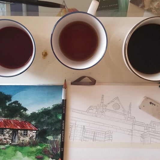 Painting with Coffee and Tea