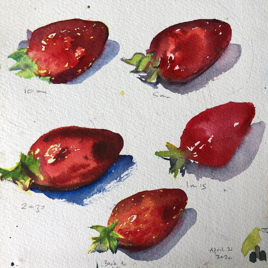 Timed Painting Exercise: A Strawberry