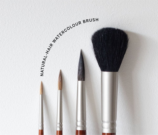 The Flow & Precision Set | Natural Hair Watercolour Brush Set