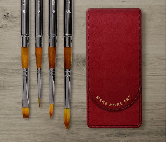 Travel Brush Set: Red Edition