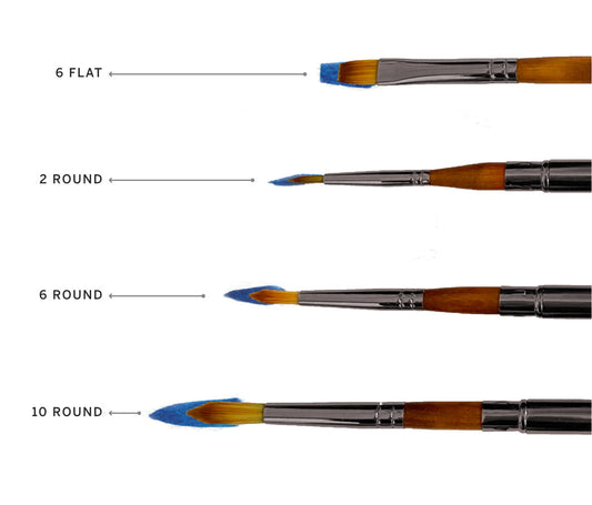 Travel Brush Set: Red Edition