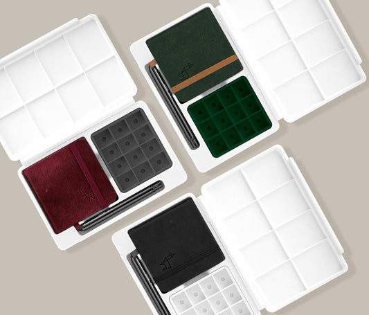 Travel Watercolour Set (12 Half Pans)