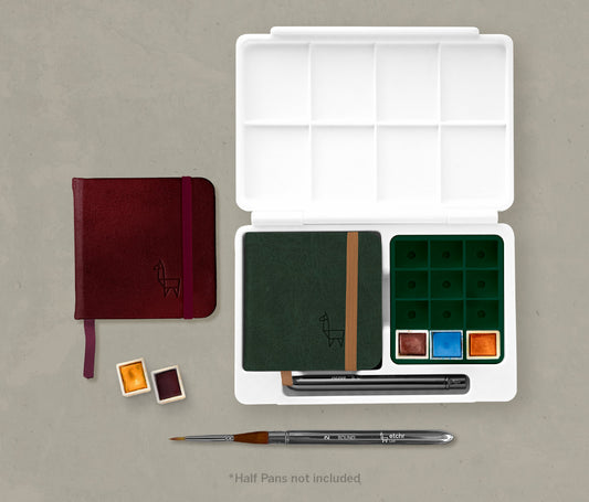 Travel Watercolour Set (12 Half Pans)