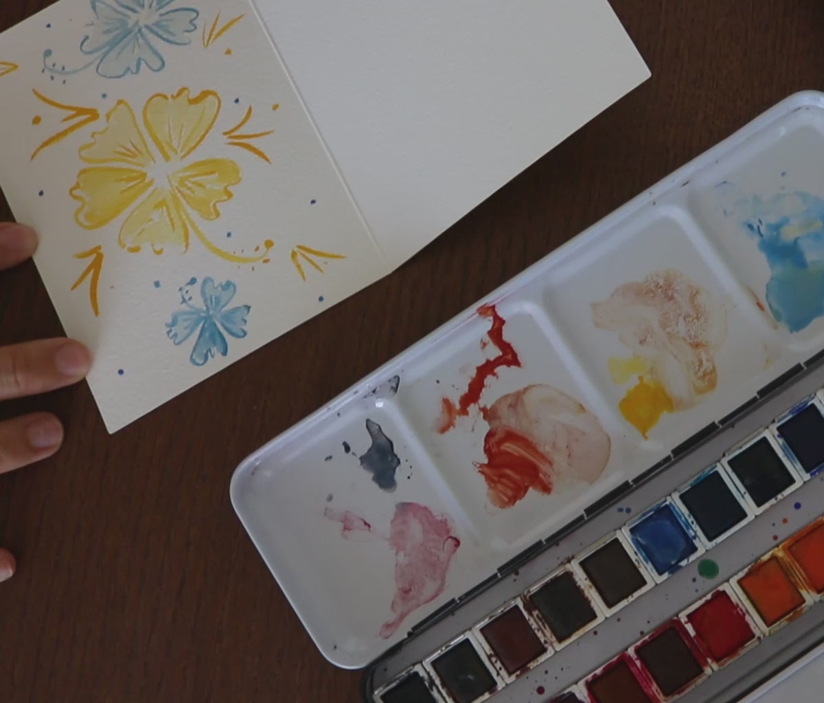 Watercolor Cards and Envelopes