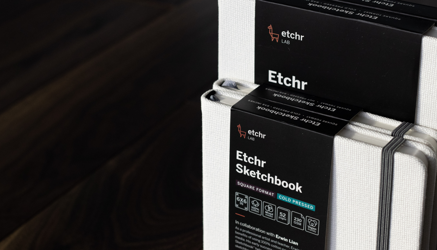 Etchr sketchbooks in new SQUARE and PANORAMIC formats 