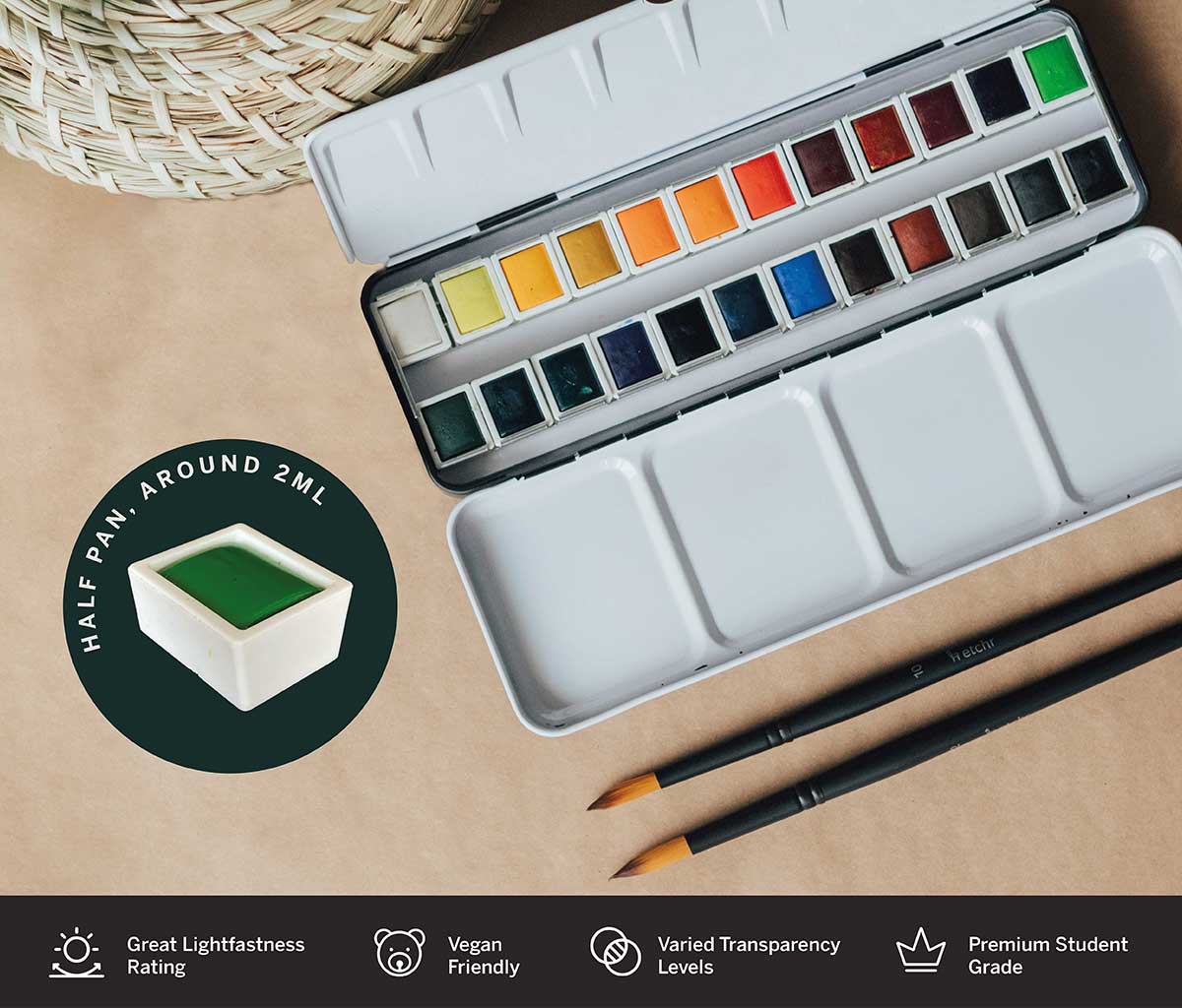 SCHMINCKE Professional Premium Watercolor Paint Set, Suitable for